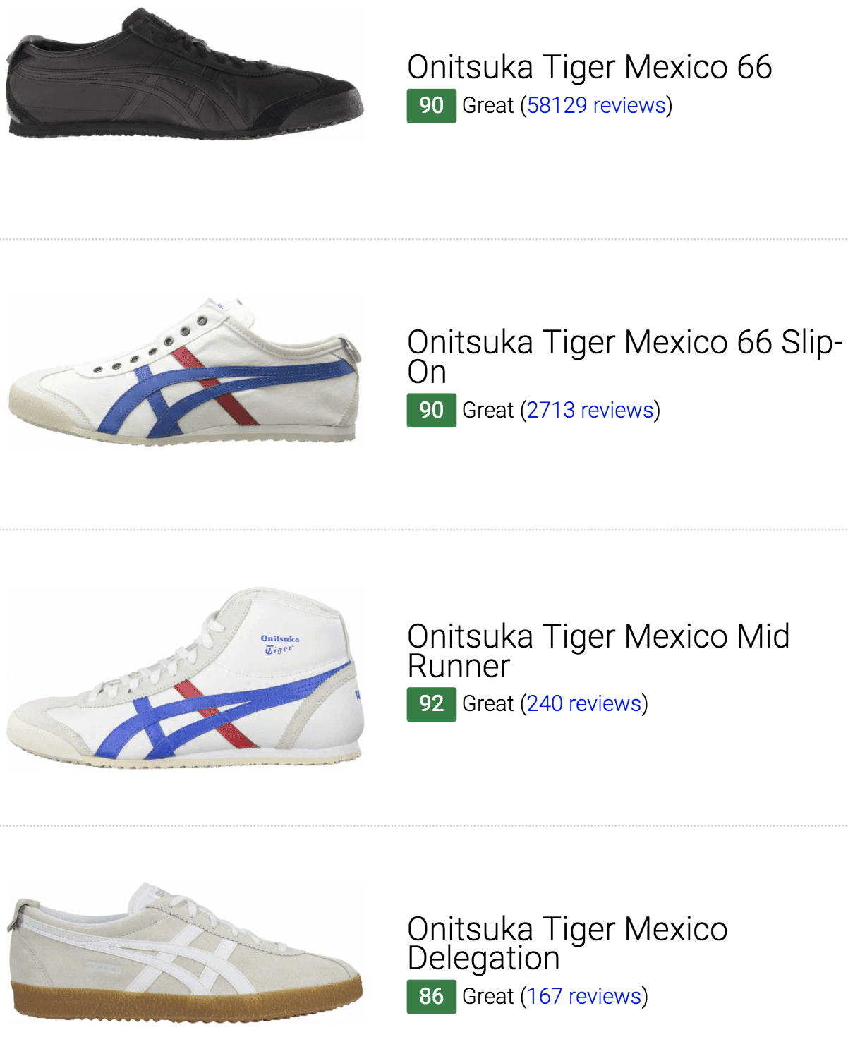 Best Onitsuka Tiger Mexico Sneakers 